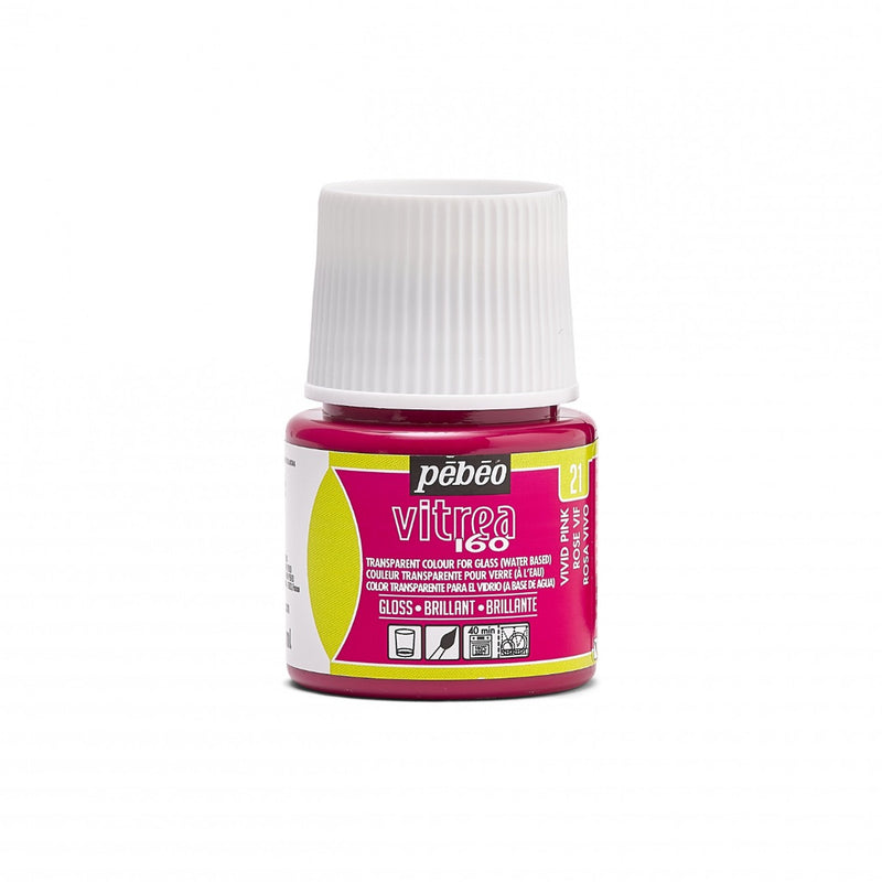 Pebeo Vitrea 160 - 21 Rosa Vivo 111021