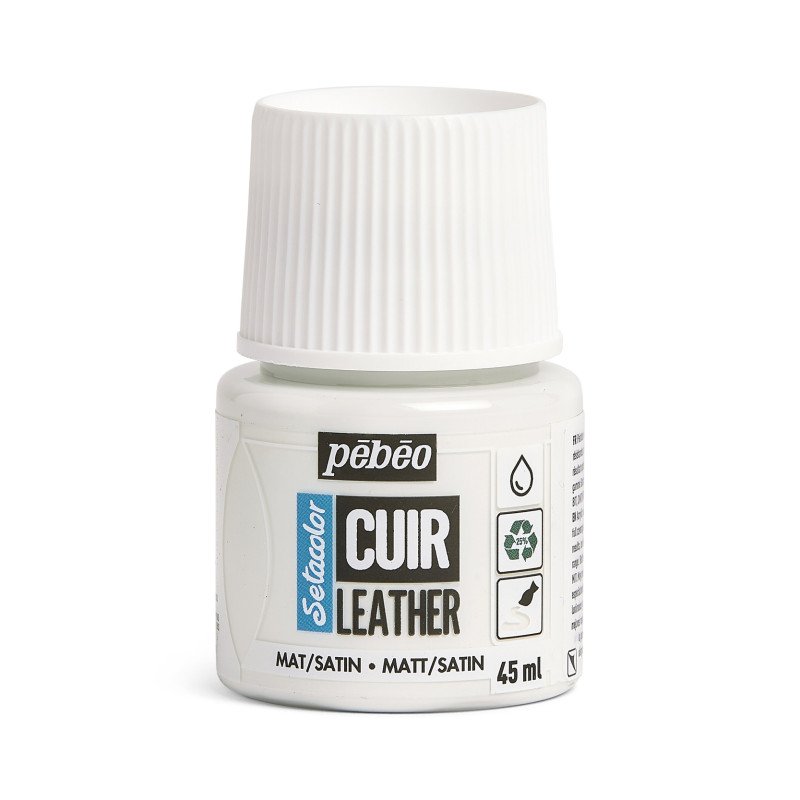 Pebeo Setacolor Cuir/Leather Pure White 295601