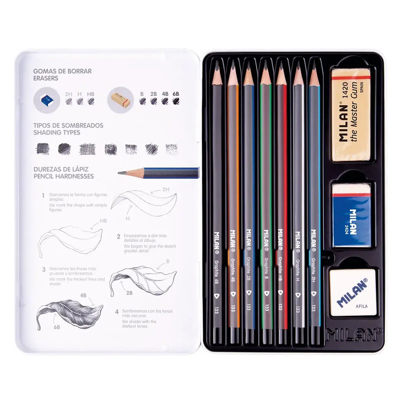 Crayons triangulaires bicolores 6 couleurs métallisées-fluorescentes