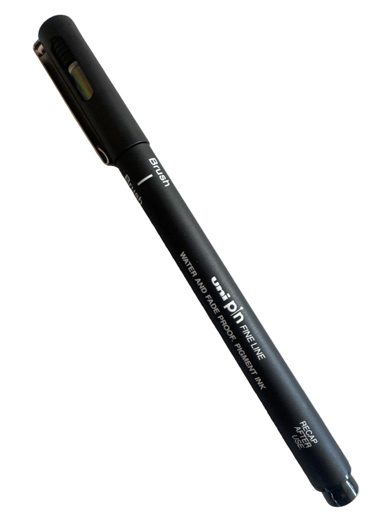 Zig brush tip marker black FUDEBIYORI water-based Achieved A