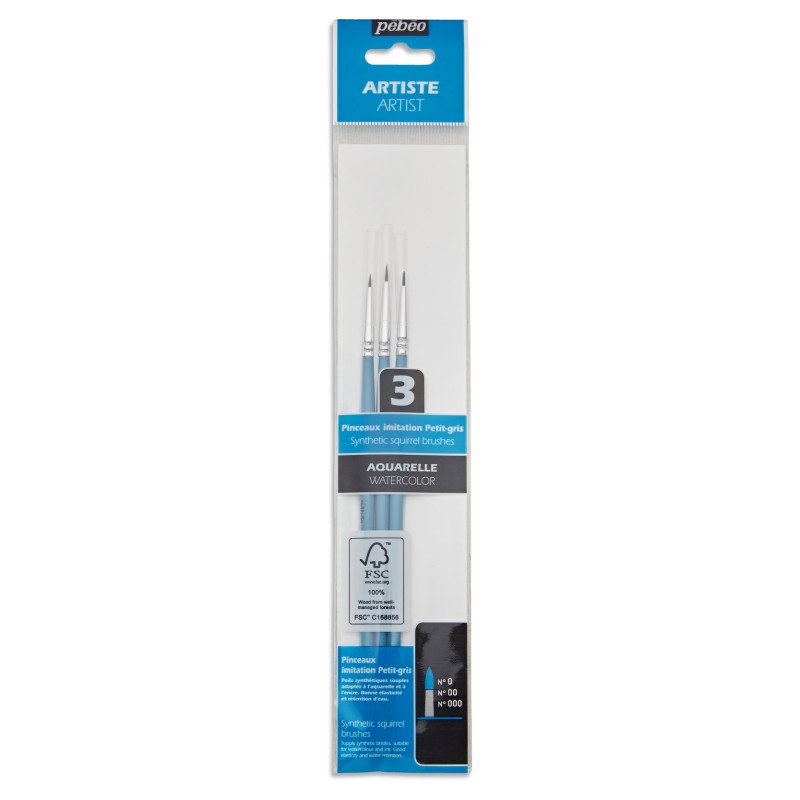 Pebeo brushes set 6 acrylic flats P952310