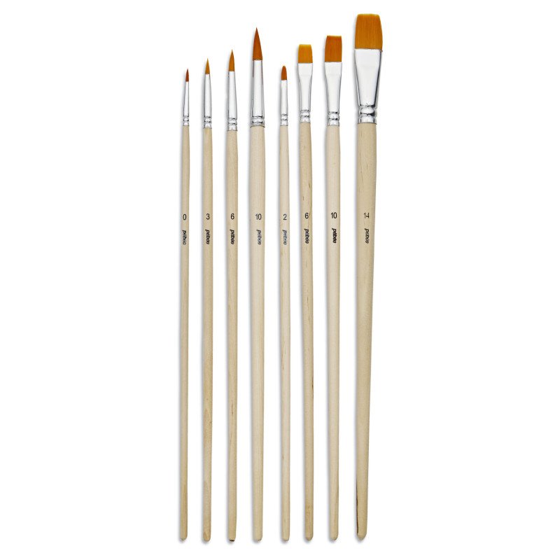 Pebeo brushes set 6 acrylic flats P952310