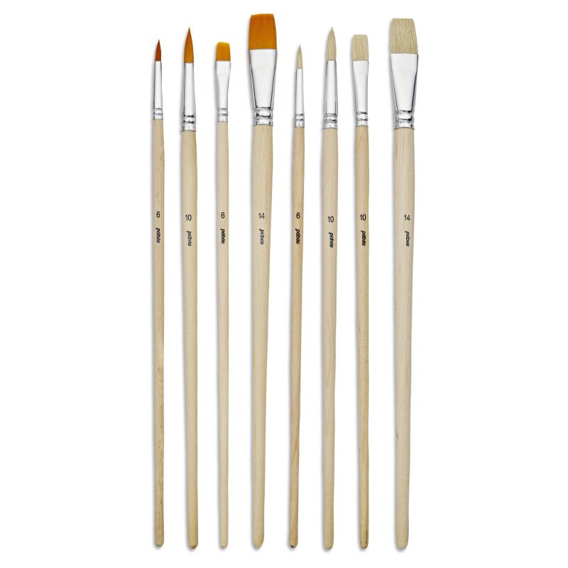 Pebeo brushes set 6 acrylic flats P952310