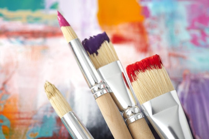 Pebeo brushes set 6 acrylic flats P952310