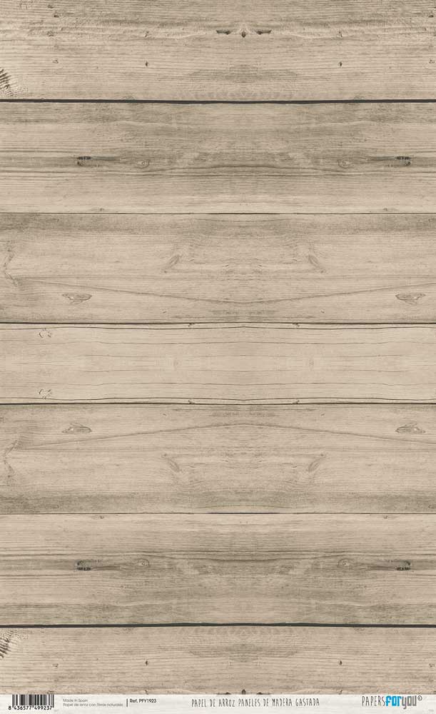 Papel arroz Papers for you 54x33cm Paneles de Madera Gastada - PFY1923
