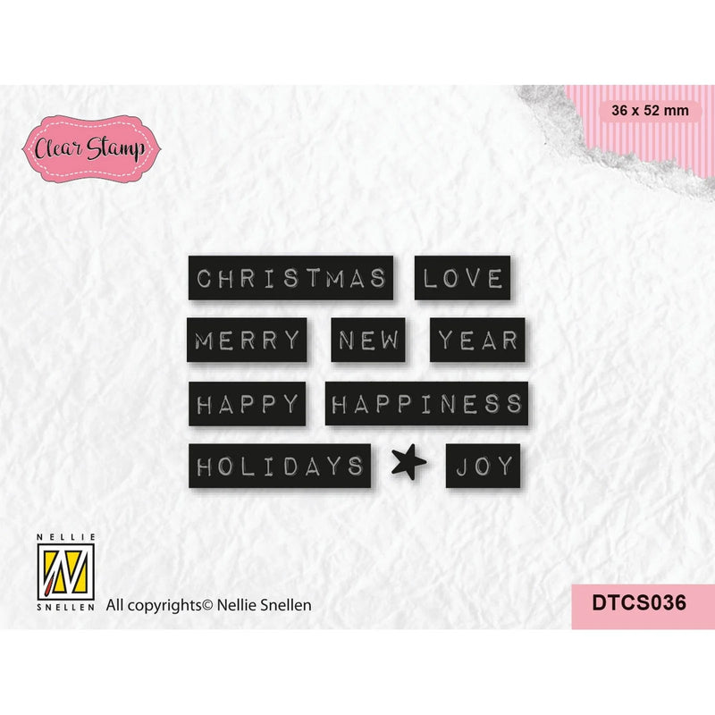 Texto Sello Amor de Navidad Mecanografiado DTCS036