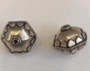 Abalorio plata grande hexagonal ABALORIO CENTROARTESANO