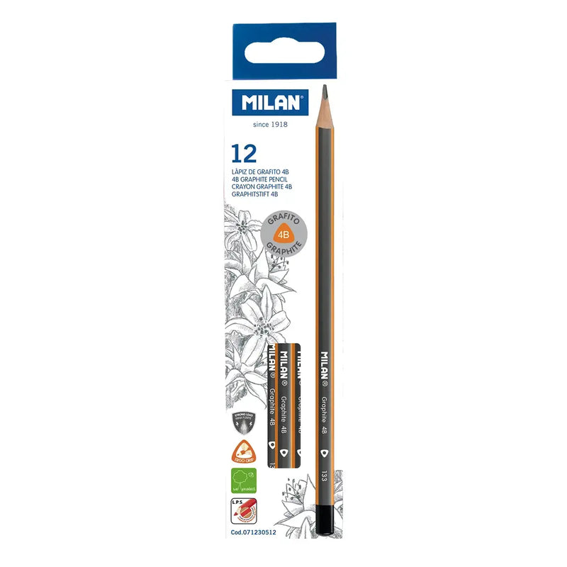 Bicolor triangular pencils 6 metallic-fluorescent colors