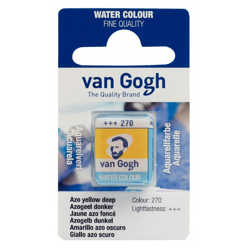Poêle à aquarelle métallique Van Gogh moyen Godet or foncé