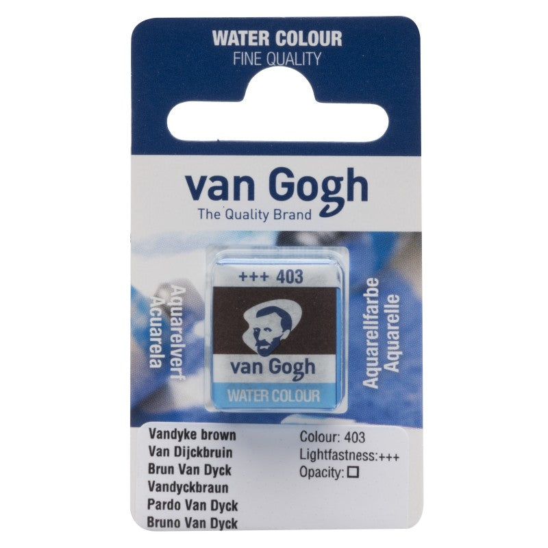 Pastilla acuarela Van Gogh pardo van dyck 403