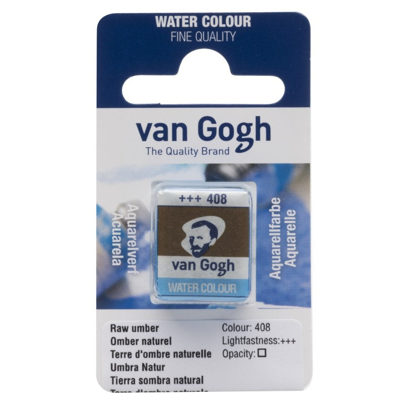 Pastilla acuarela Van Gogh tierra sombra natural 408