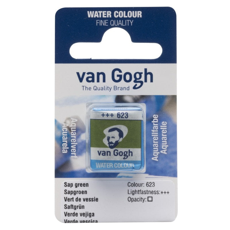 Pastilla acuarela Van Gogh verde vejiga 623