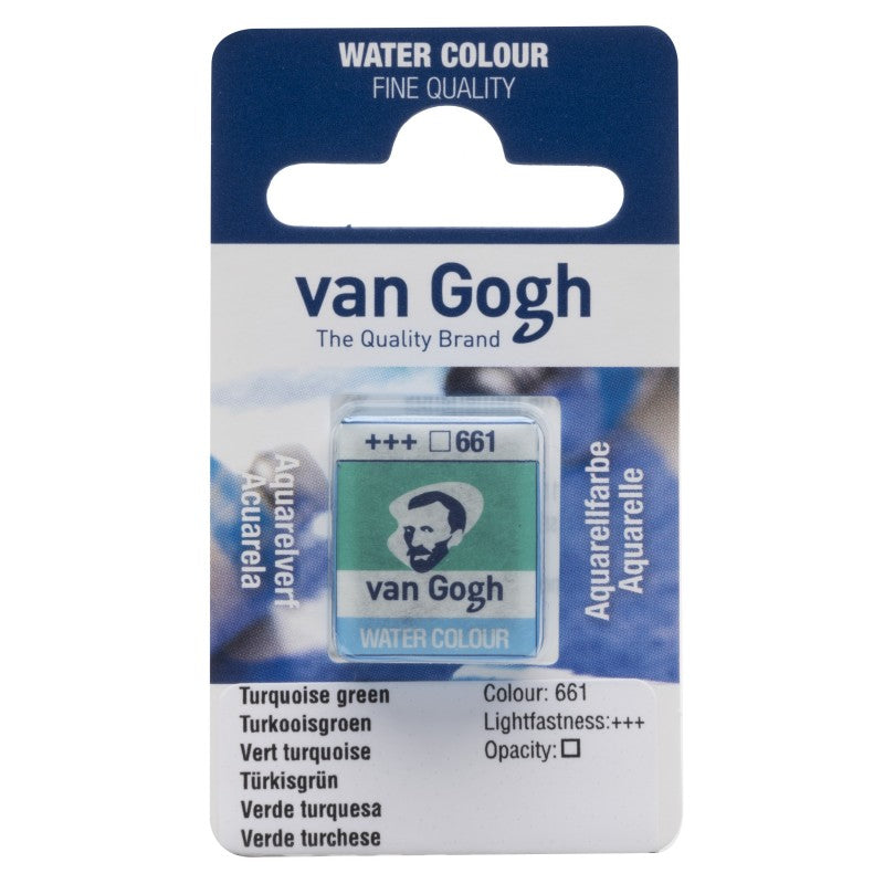 Poêle à aquarelle métallique Van Gogh moyen Godet or foncé