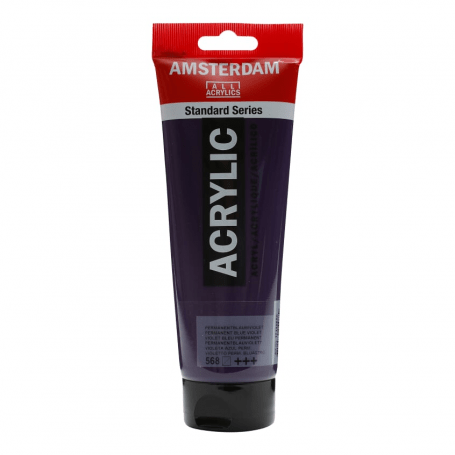 Amsterdam Standard Series Colores Acrílicos Tubo 250ml 568 violeta azul permanente AMSTERDAM CENTROARTESANO