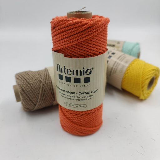 Artemio cordon de algodon de 3mm 60m 13030280 250g orange ARTEMIO CENTROARTESANO