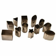 Cortadores mini de acero inoxidable formas geometricas ARTEMIO CENTROARTESANO