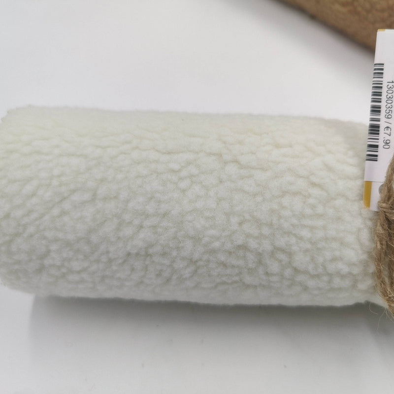 Imitacion piel de cordero blanca en rollo 30cmx1m 13030359 ARTEMIO CENTROARTESANO