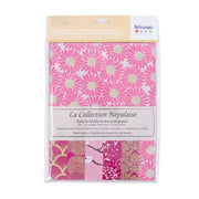 Nepalaise washi paper pack de 12hojas rosas 11005381 ARTEMIO CENTROARTESANO