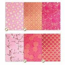 Nepalaise washi paper pack de 12hojas rosas 11005381 ARTEMIO CENTROARTESANO