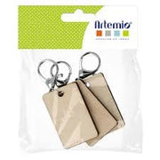 Artemio 3 llaveros rectangulares 55x35x5mm ARTEMIO Oferta CENTROARTESANO