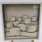 Artemio 3D marco 6 piezas 18x18cm 3cm de fondo ovejas 14004087 ARTEMIO Oferta CENTROARTESANO