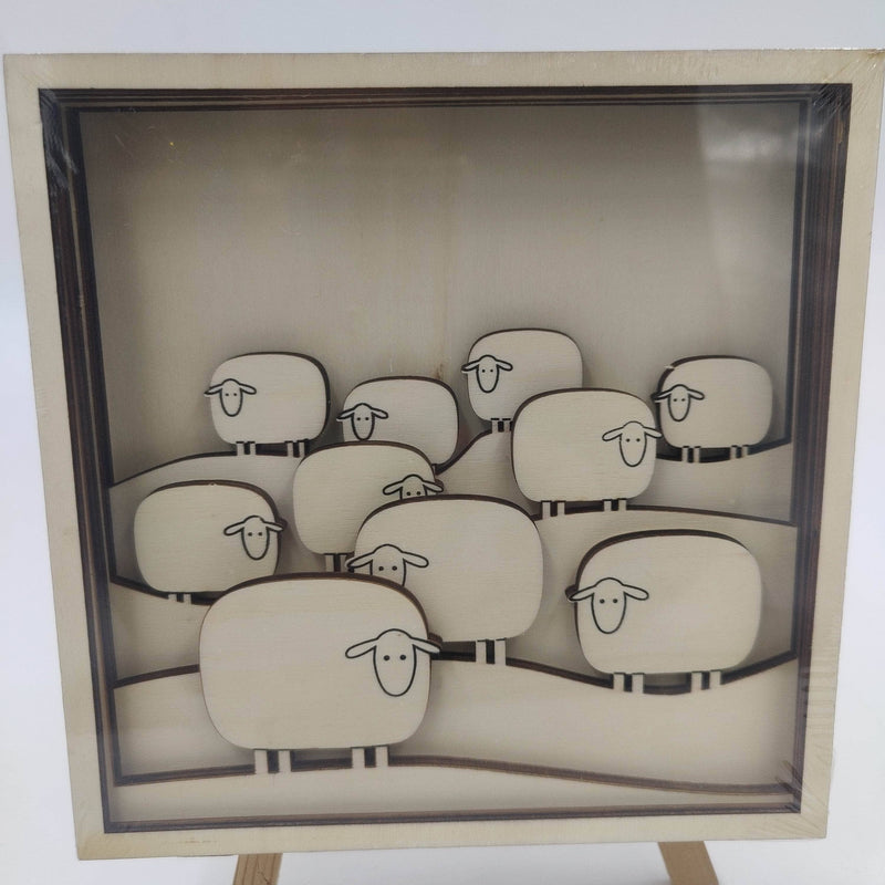 Artemio 3D marco 6 piezas 18x18cm 3cm de fondo ovejas 14004087 ARTEMIO Oferta CENTROARTESANO