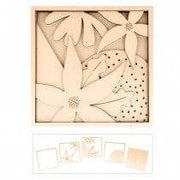 Artemio  Cuatro dimensional flores abstracto 14003677 25x25x2,5cm ARTEMIO Oferta CENTROARTESANO