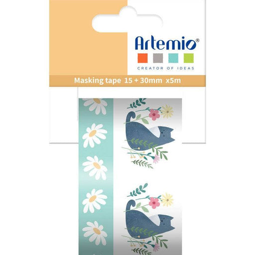 Artemio Masking Tape 30mmx5m gatos margaritas 11040204 ARTEMIO Oferta CENTROARTESANO