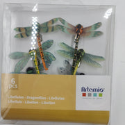 Artemio set de 6 Libelulas 13001109 6x6cm ARTEMIO Oferta CENTROARTESANO