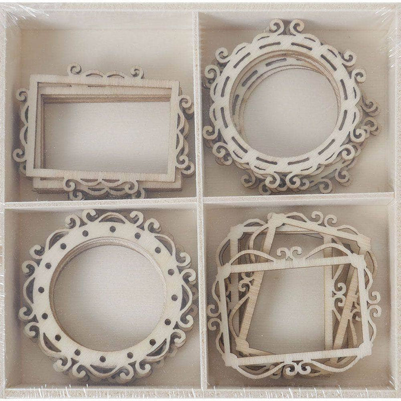 Artis Decor surtido formas de madera 20 piezas 301 marcos ARTIS DECOR CENTROARTESANO