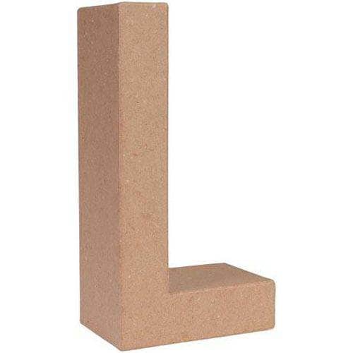 letra papel mache 25x6cm L ARTIS DECOR CENTROARTESANO