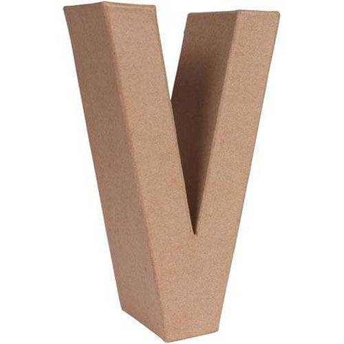 letra papel mache 25x6cm V ARTIS DECOR CENTROARTESANO