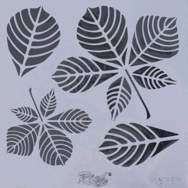 Plantilla Stencil Rich hojas  25x25cm 15767 ARTIS DECOR CENTROARTESANO