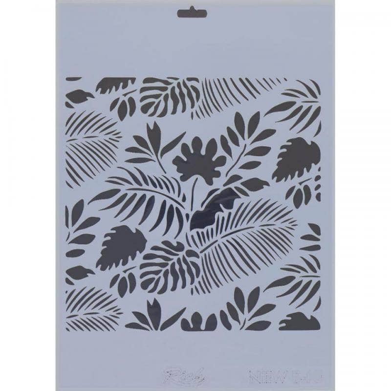 Plantilla Stencil Rich hojas  25x25cm 540 ARTIS DECOR CENTROARTESANO