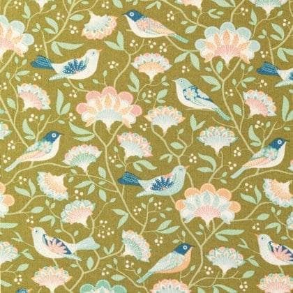Tela patchwork Tilda nueva 481500  Bird Tree Green BORDELAY CENTROARTESANO