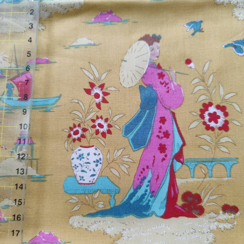 Tela patchwork Tilda nueva bloomsville 100518 fondo amarillo BORDELAY CENTROARTESANO