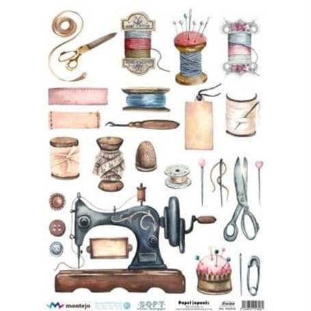 Cadence papel arroz JAPONES A3 PA5210 Motivos costura CADENCE CENTROARTESANO