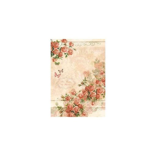 Calambour papel arroz 35x50 DGR211 Rosas CALAMBOUR CENTROARTESANO