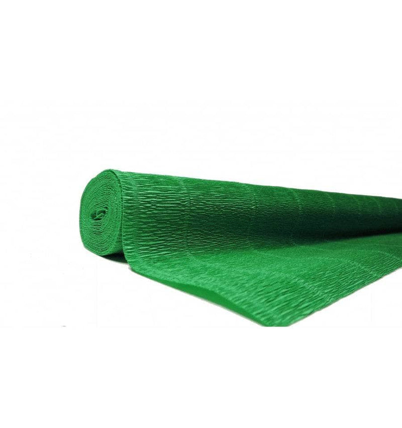 Papel Crepe Pinocho extra 180g 50cmx2,5m verde electrico 563 CARTOTECNICA ROSSI CENTROARTESANO