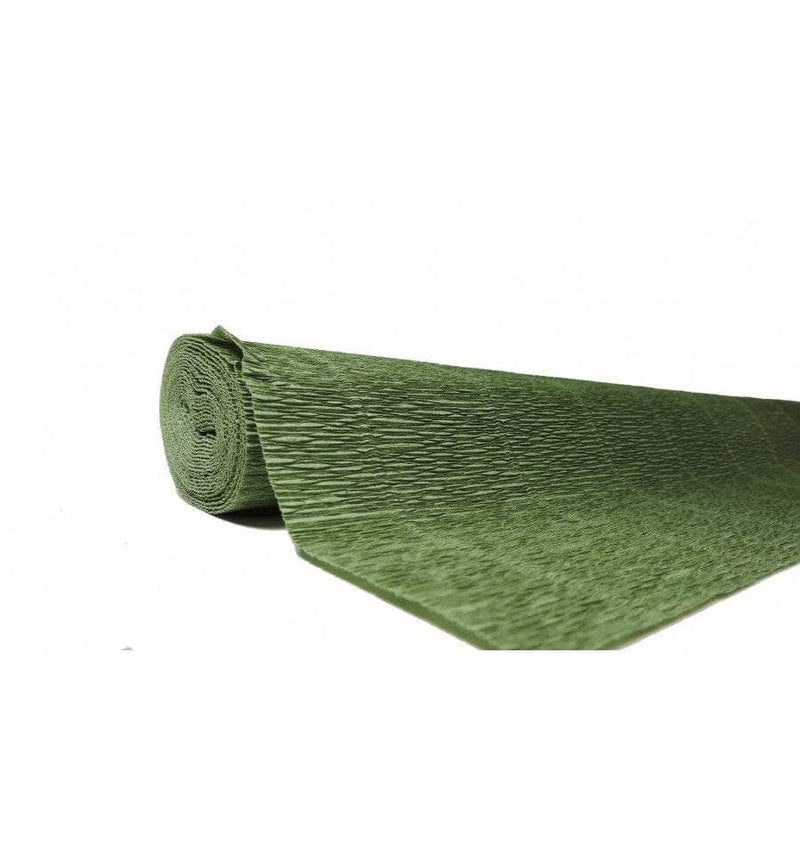 Papel Crepe Pinocho extra 180g 50cmx2,5m verde musgo 562 CARTOTECNICA ROSSI CENTROARTESANO