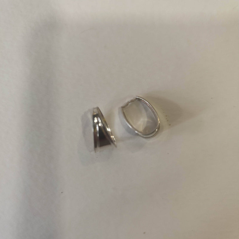 Anilla de Chapa triangular grande de clip plata de ley CENTROARTESANO CENTROARTESANO