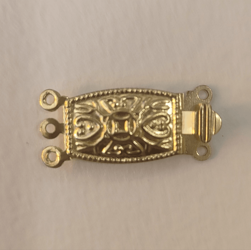 cierre collar rectangular  25x10mm dorado 2 unidades CENTROARTESANO CENTROARTESANO