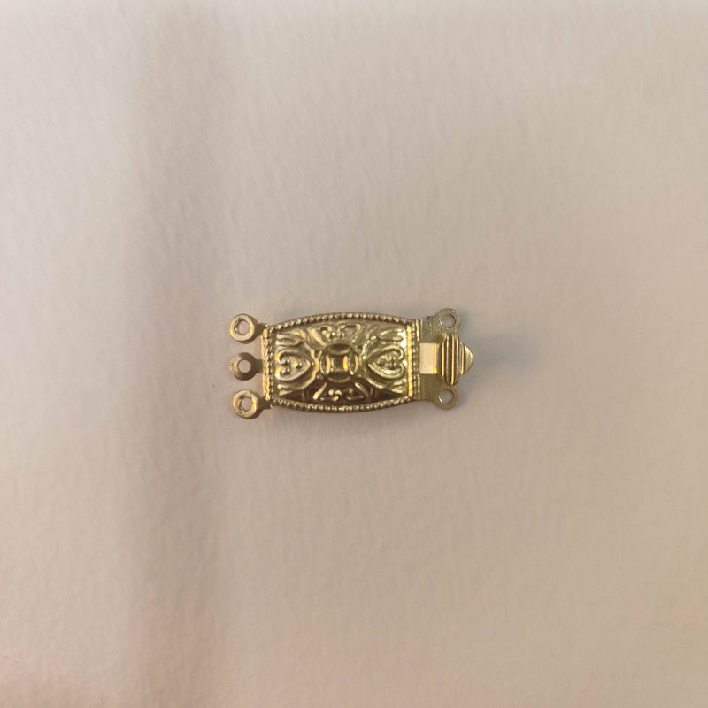 cierre collar rectangular  25x10mm dorado 2 unidades CENTROARTESANO CENTROARTESANO