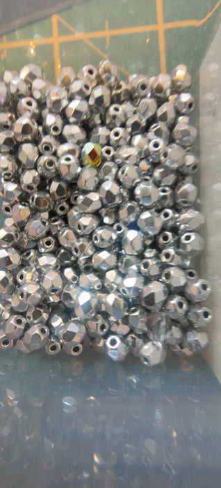 Bolas de cristal  Checas de 4mm Centroartesano Plata CENTROARTESANO