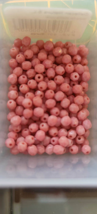 Bolas de cristal  Checas de 4mm Centroartesano Rosa palo CENTROARTESANO