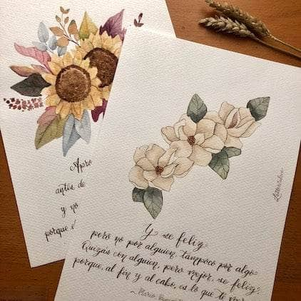 Taller Acuarela Floral & Lettering "Flores & Letras" - LetterinLove CENTROARTESANO Talleres CENTROARTESANO