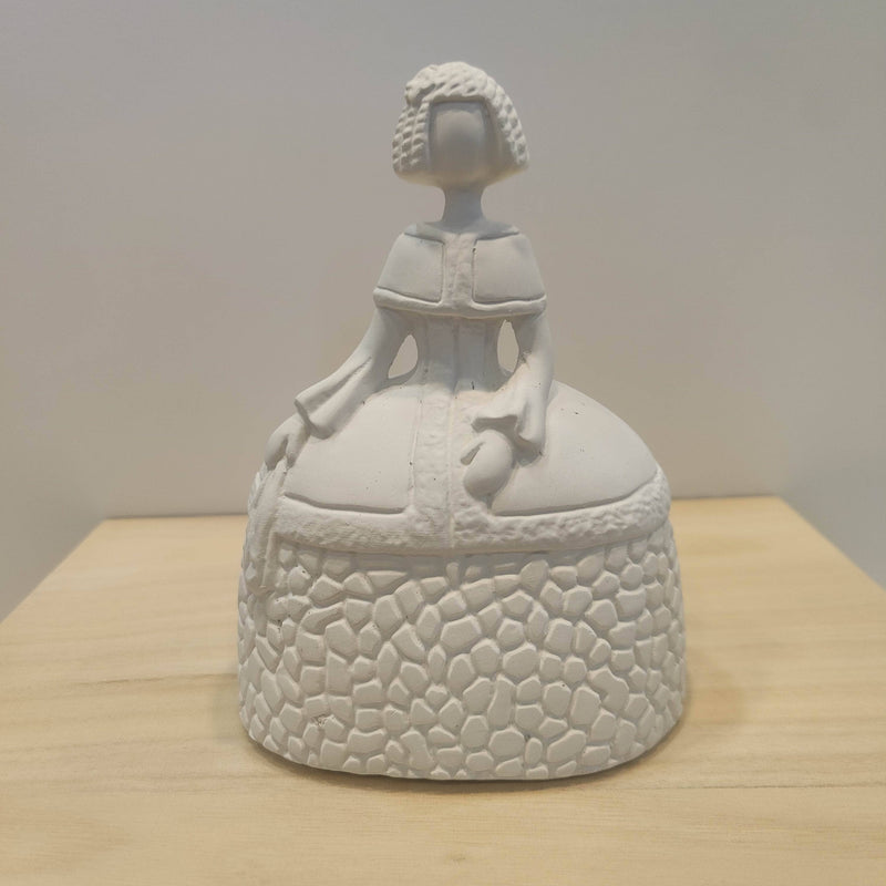 Figura escayola Menina pañuelo izquierda 19cm 9021021 CHOPO CENTROARTESANO