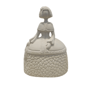 Figura escayola Menina pañuelo izquierda 19cm 9021021 CHOPO CENTROARTESANO