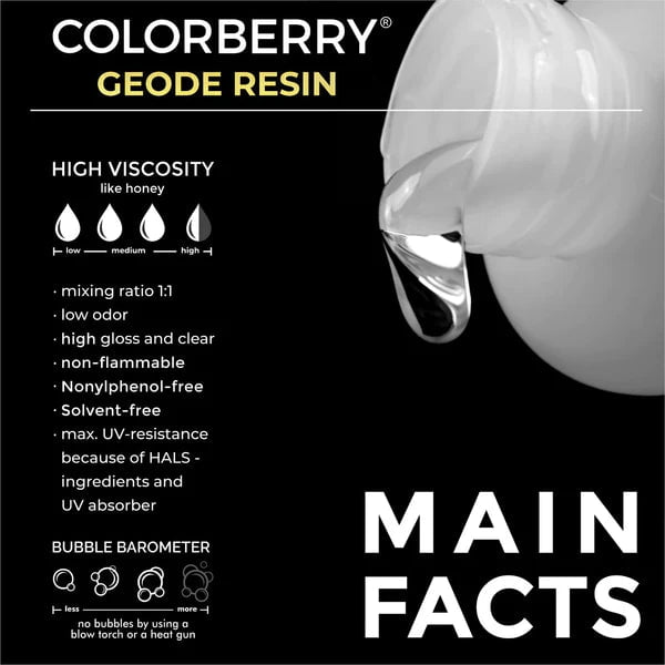 Colorberry Geoda Resin 1000ml COLORBERRY CENTROARTESANO