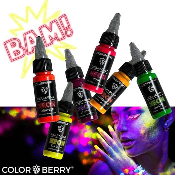 Colorberry liqu-ments set 6 colores 20g neon COLORBERRY CENTROARTESANO